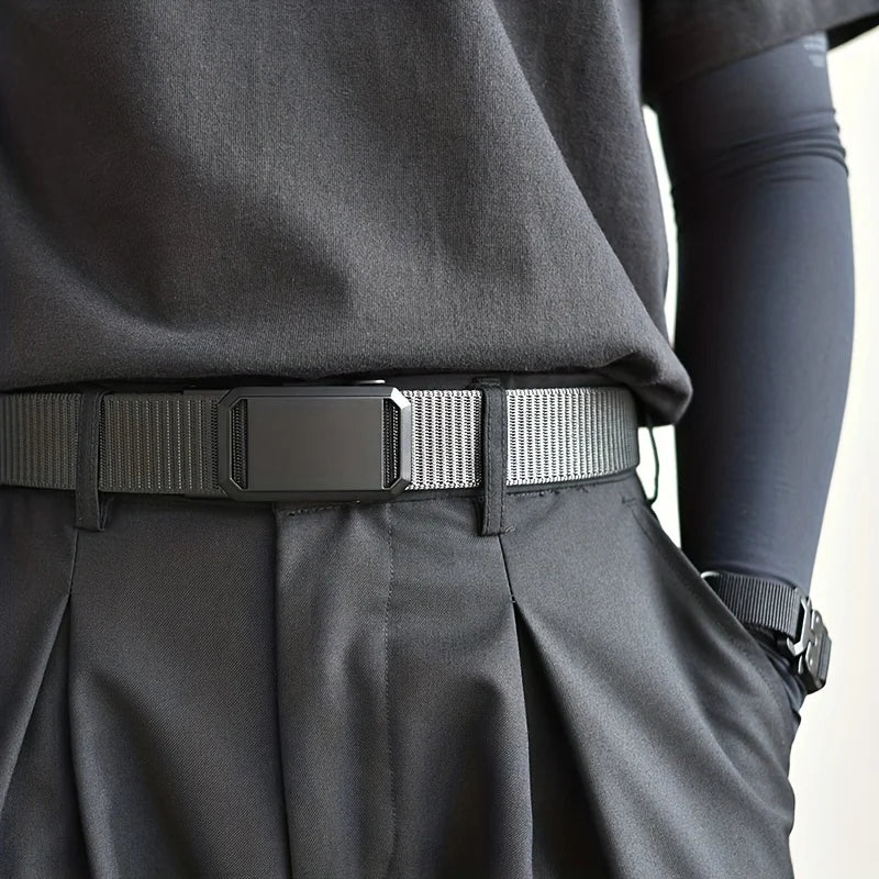 Quick Release Genuine Metal Buckle Tactical Style Soft Nylon Belt