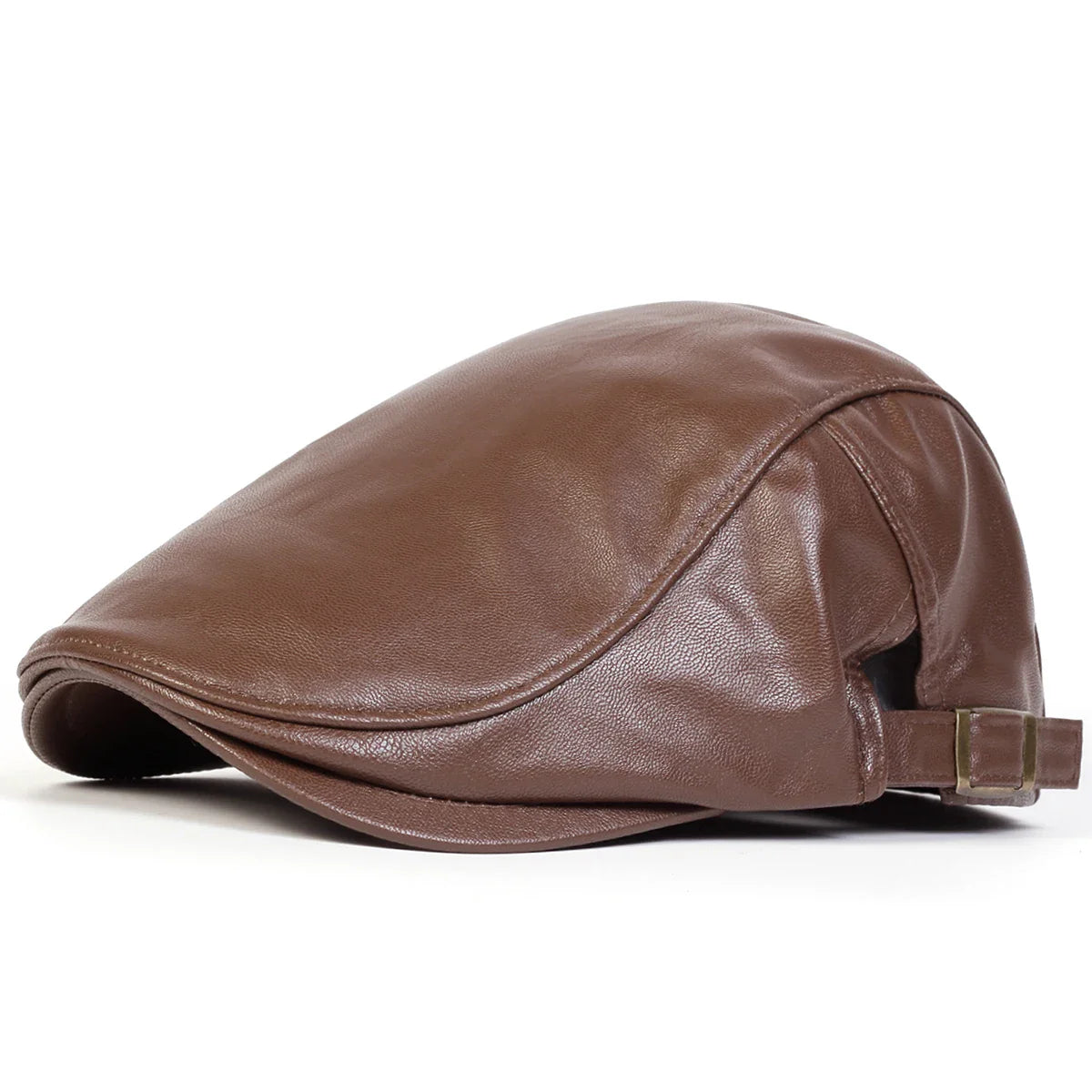 Classic vintage style Pu Leather Lightweight adjustable Comfortable Fit Newsboy Caps