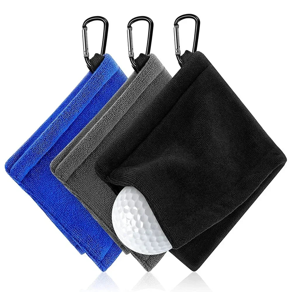 ProClean Pocket Microfiber Golf Ball Cleaning Towel with Clip (2 pcs)