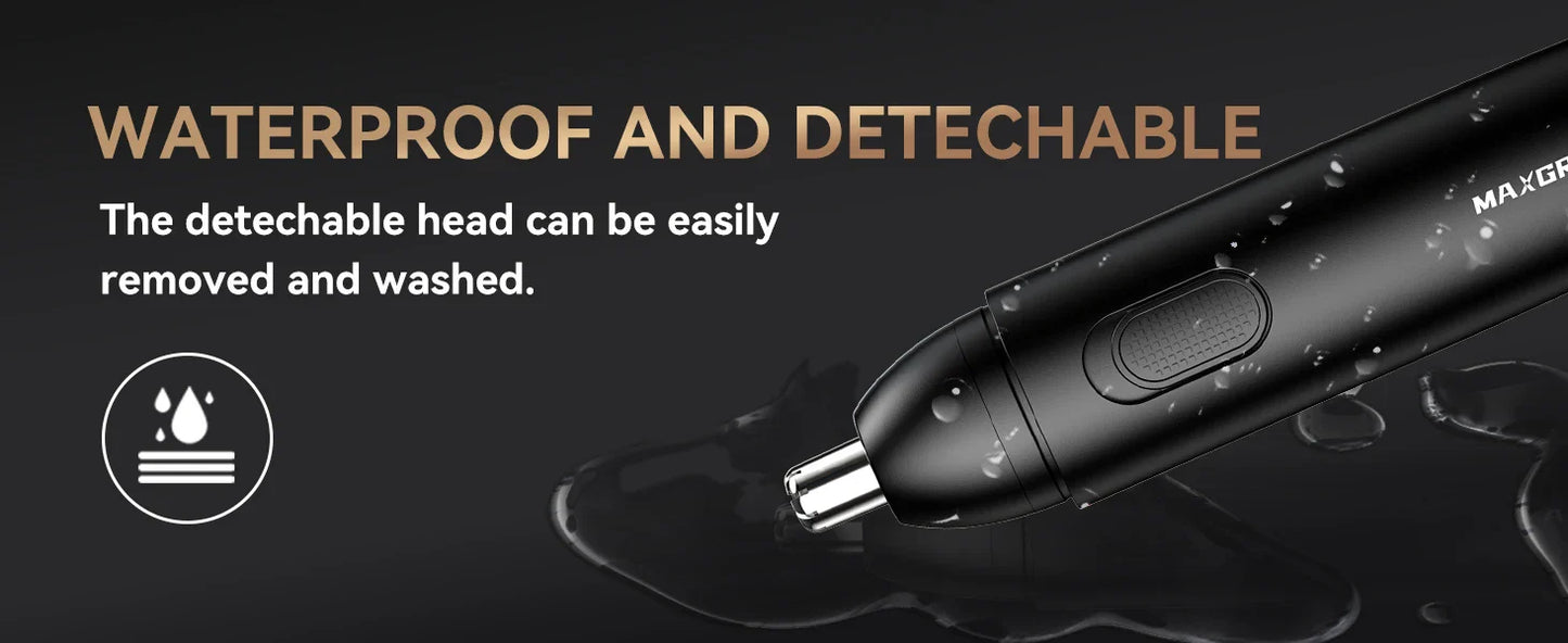 MAXGROOM Rechargeable 360 Rotating Dual-Blade Waterproof Hair Trimmer