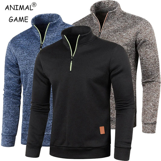 Easy-Wear Warm Half-Zip Men’s Pullover