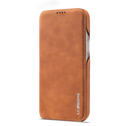 LuxeGuard Slim & Lightweight Flip Wallet Case for iPhone with Kickstand
