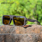 Classic Square Polarized UV400 Protected Anti-reflective Driving Sunglasses