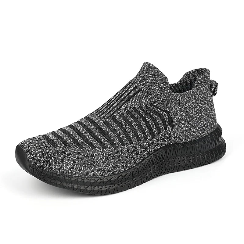 Slip-on Breathable Laceless Lightweight Anti-slip Walking Shoes