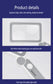 Rechargeable HD x4 Folding Elderly Reading Magnifier with LED Lights