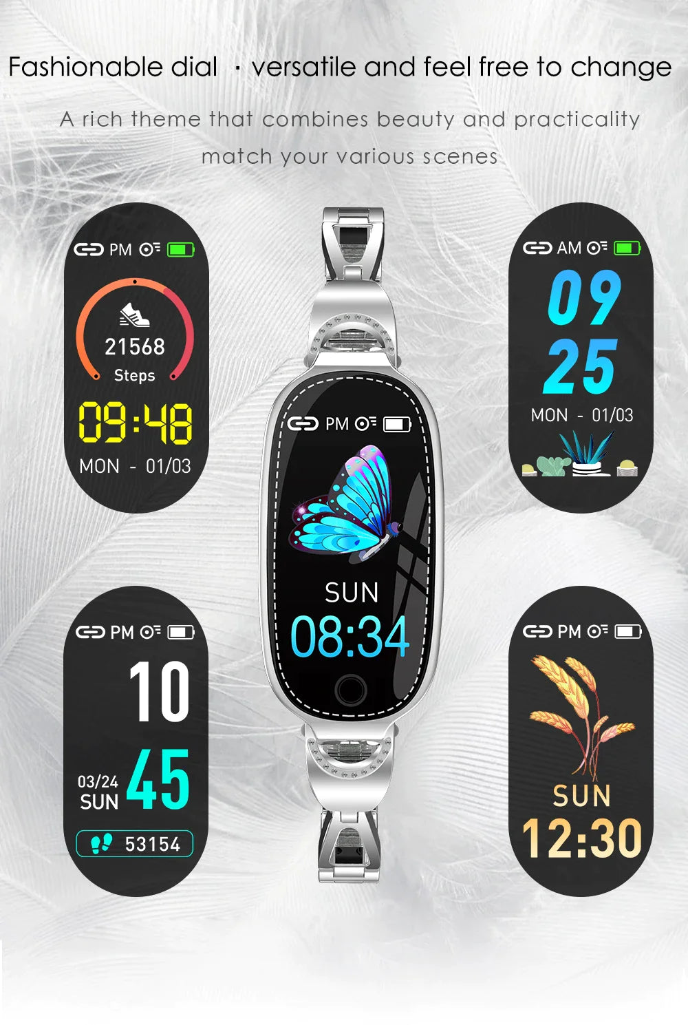 MoonDiamond™ Android and iOS Smart Watch For Women