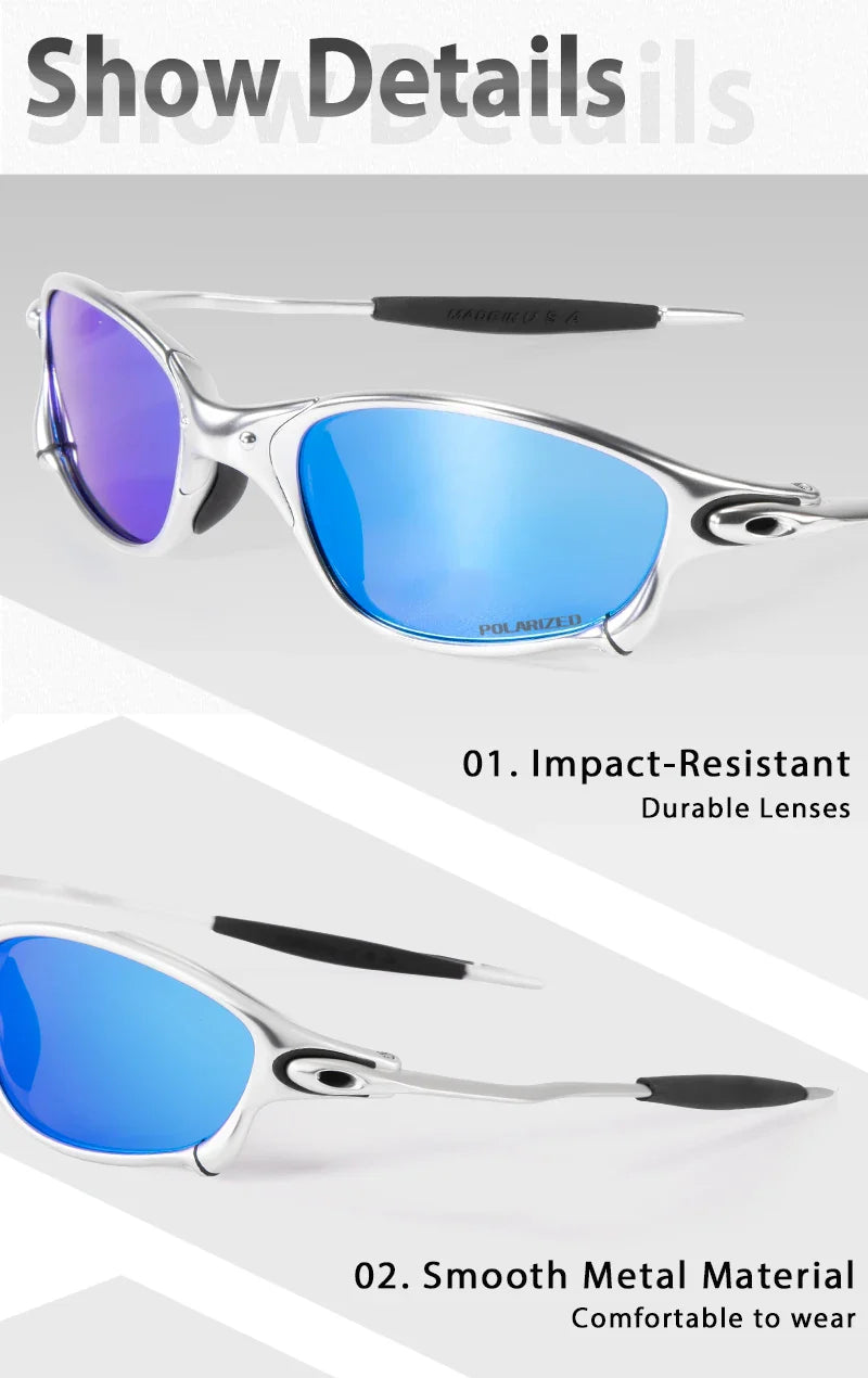 Polarized UV400 protection Metal Lightweight Frame Sunglasses