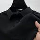 Short-Sleeve Plaid Pattern Ice Silk Polo Shirt