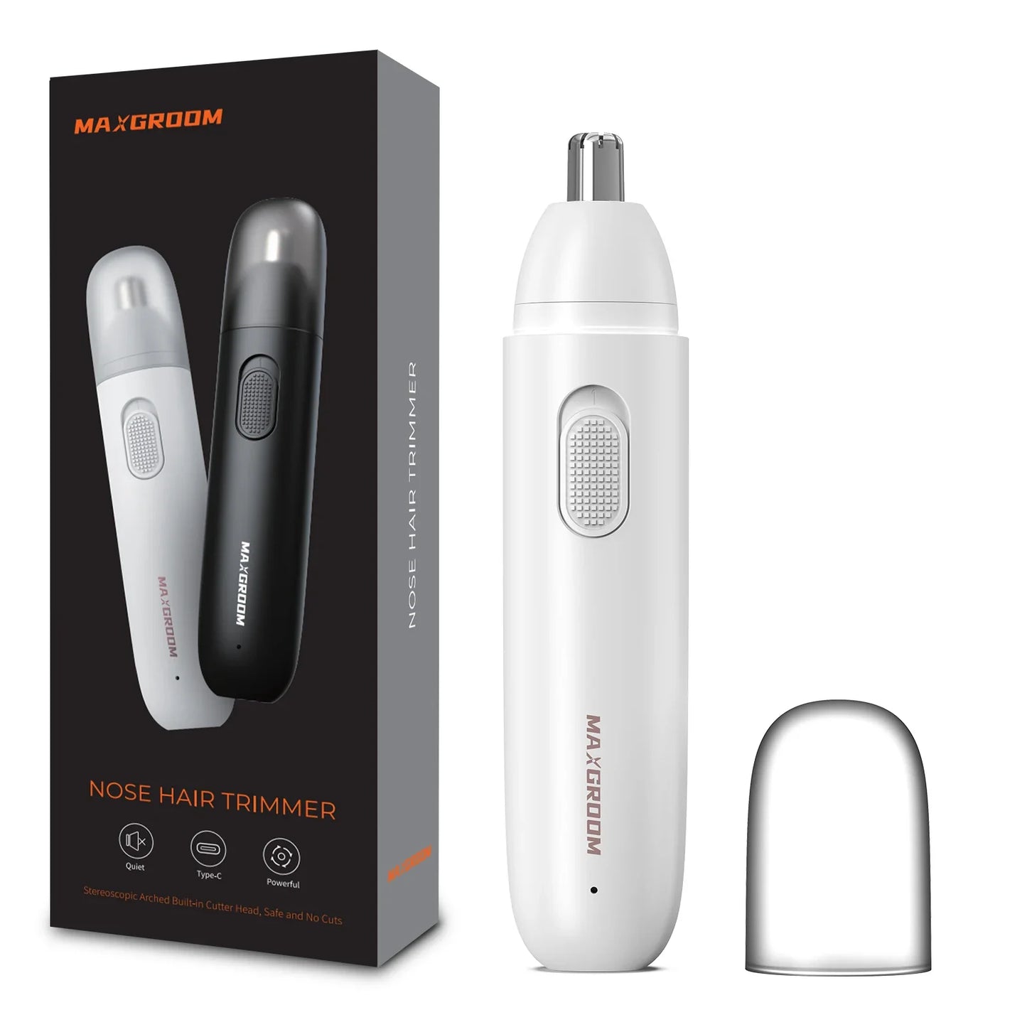 MAXGROOM Rechargeable 360 Rotating Dual-Blade Waterproof Hair Trimmer