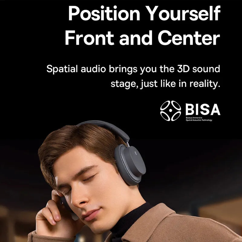 Baseus 3D HI-FI Sound Over Ear Professional Bluetooth Headset