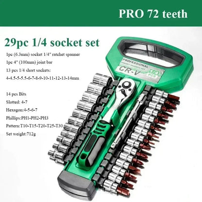 Telescopic Ratchet Wrench Set – Dual Direction with Adjustable Handle