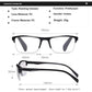 Half-Frame Clear Lens Retro Reading Glasses