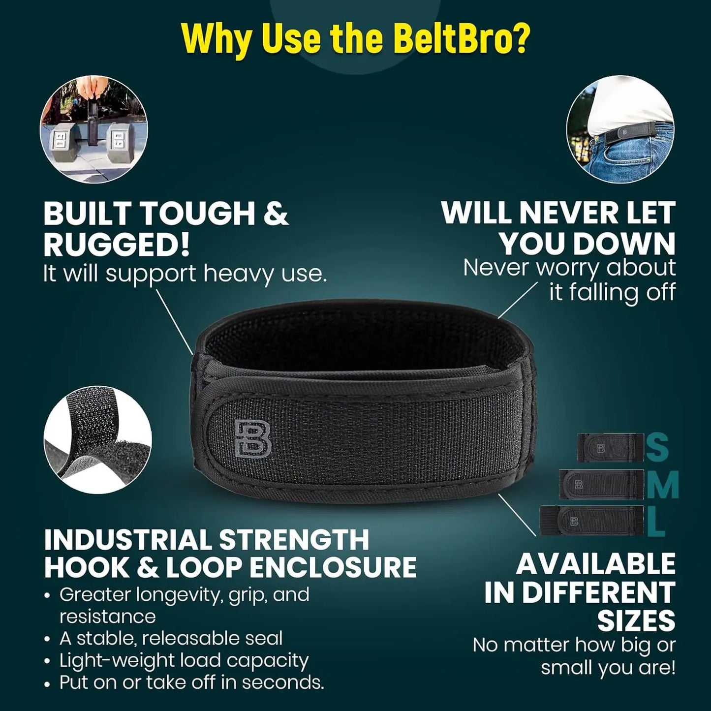 EasyWear Adjustable No-Buckle Elastic Breathable & Reliable Belt