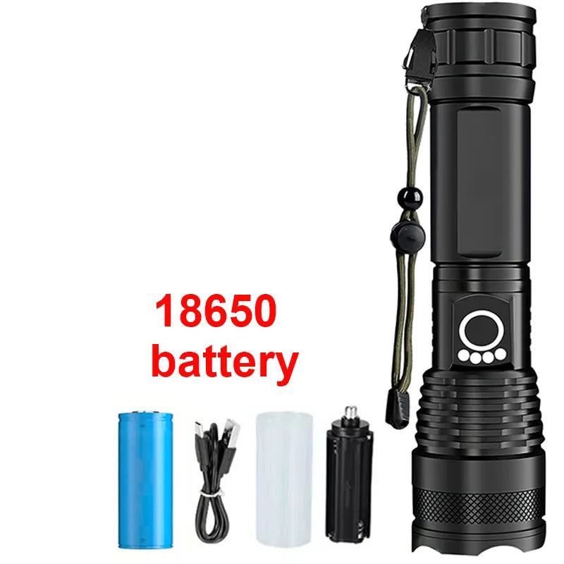 Ultra -Powerful Telescopic Zoom Impact Resistant LED Flashlight