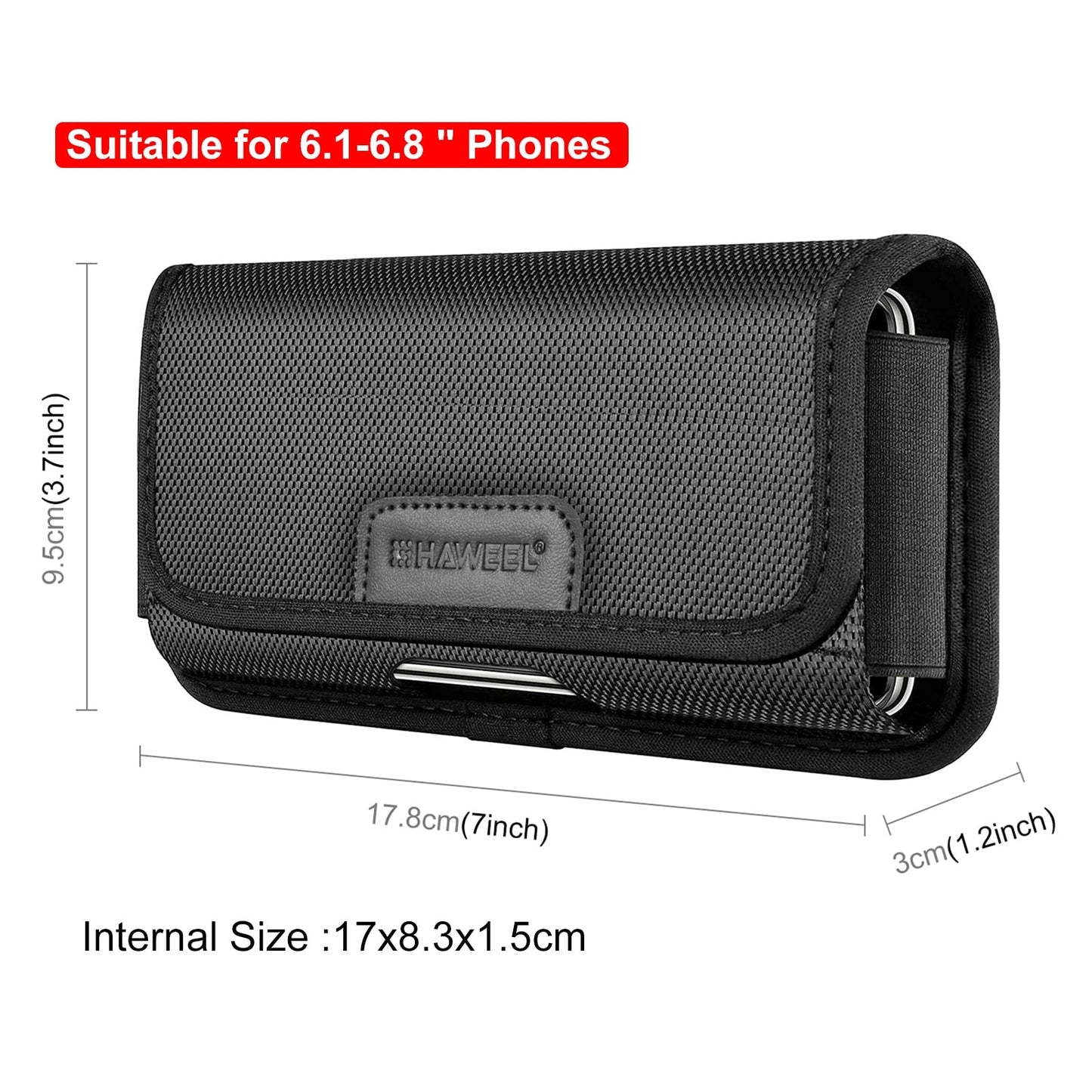 Large Size Waist/Belt Phone Carrying Case