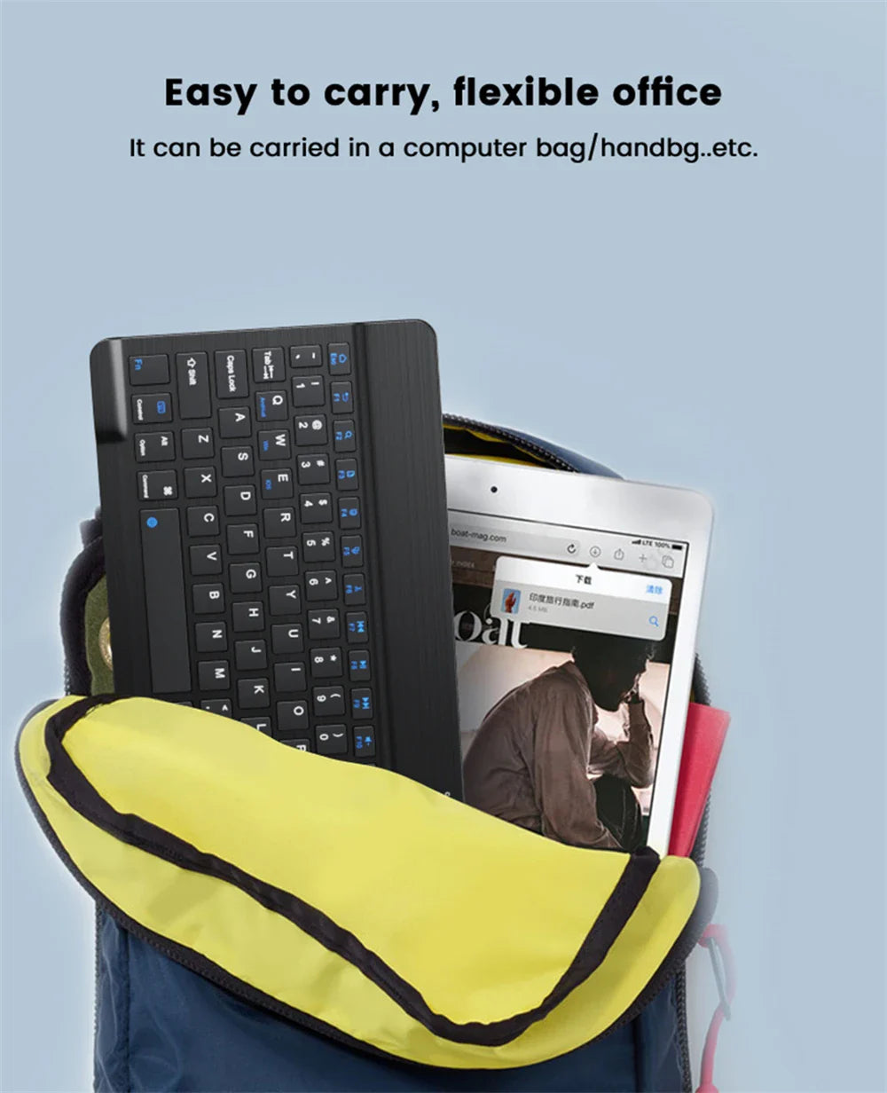 Compact Bluetooth Wireless Ultra-Quiet Keyboard & Mouse For IOS / Android /  Windows
