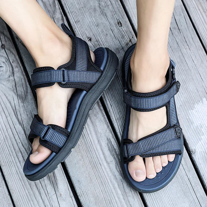 Extraordinary Comfort Lightweight & Flexible Non-Slip Waterproof Hoop & Loop Sandals