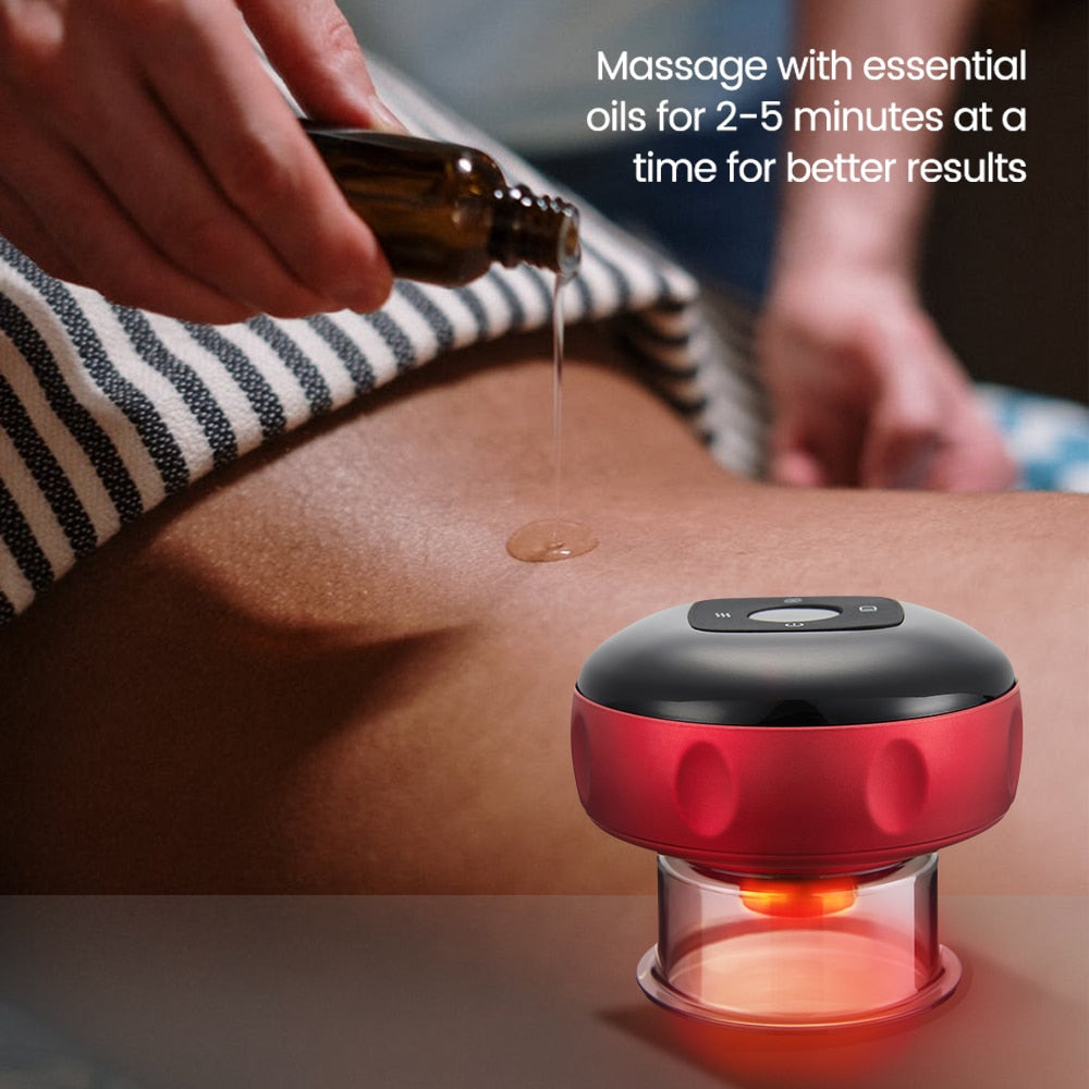 Vacuum & Red Light Heating Multifunctional Electric Cupping Therapy Device