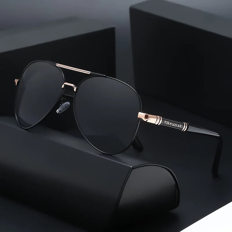 Elite Metal Frame Polarized UV400 Aviator Designer Sunglasses