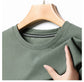 Summer 3D Waffle-Knit Crew Neck T-Shirt – Breathable & Soft