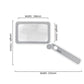 Rechargeable HD x4 Folding Elderly Reading Magnifier with LED Lights