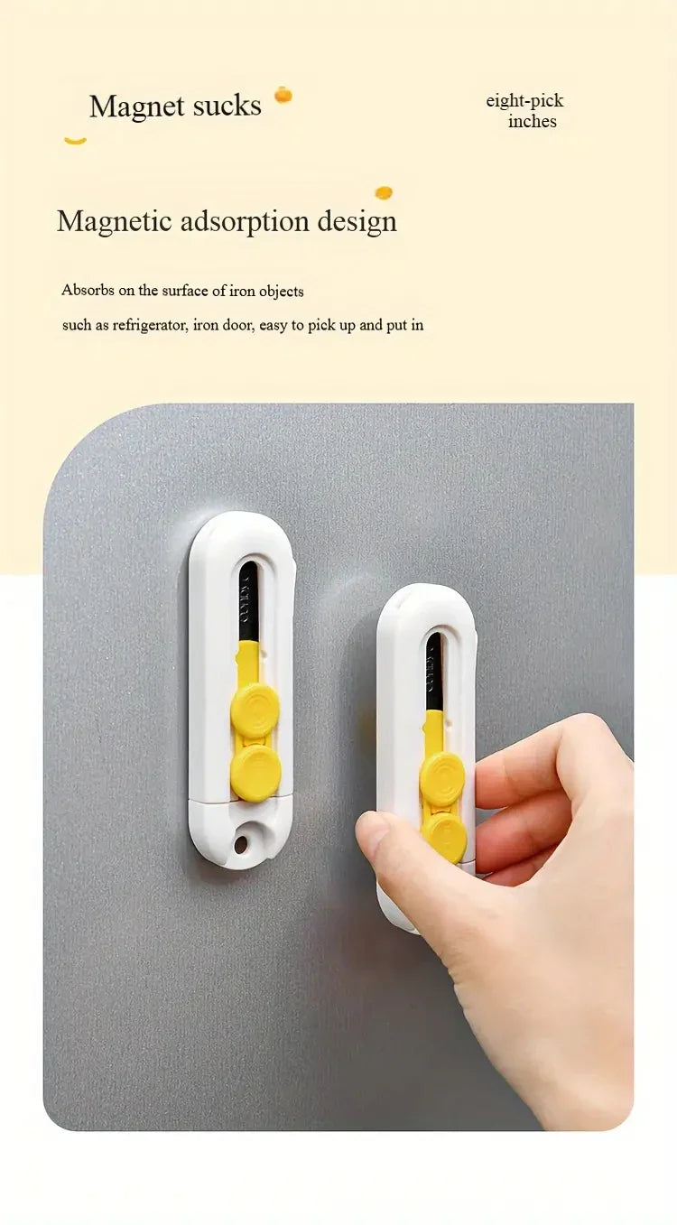 Magnetic Safety Design Retractable Blade Mini Box Opener / Cutter