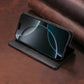 RFID Blocking Magnetic Leather Wallet Flip Case with Stand for iPhone