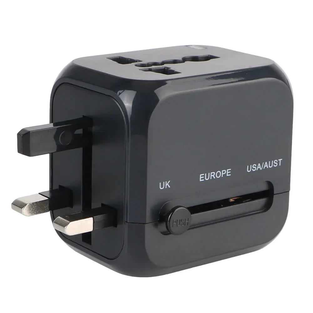All-in-One Universal Travel Adapter Wall Charger with USB & USB-C