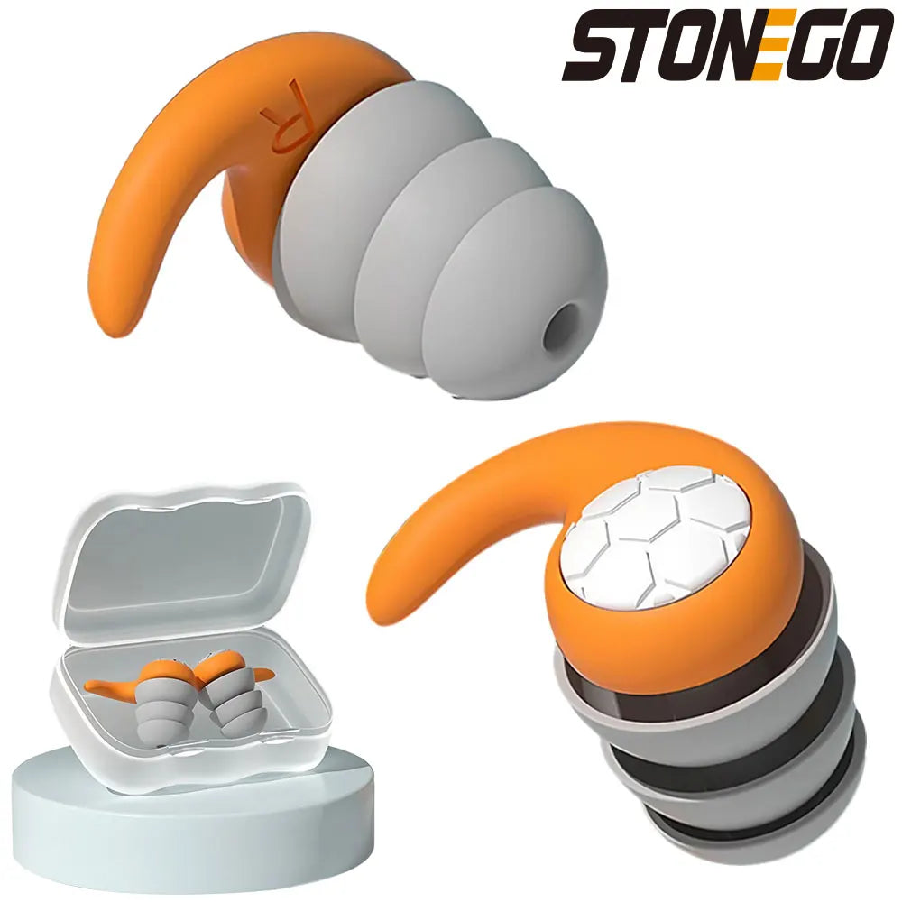 Triple-Layer Noise-Blocking Silicone Seal Isolation Earplugs