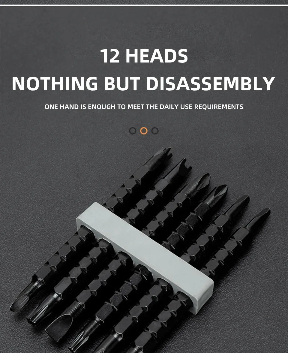 Telescopic Magnetic 13 In 1 Mini Ratchet Precision Screwdriver