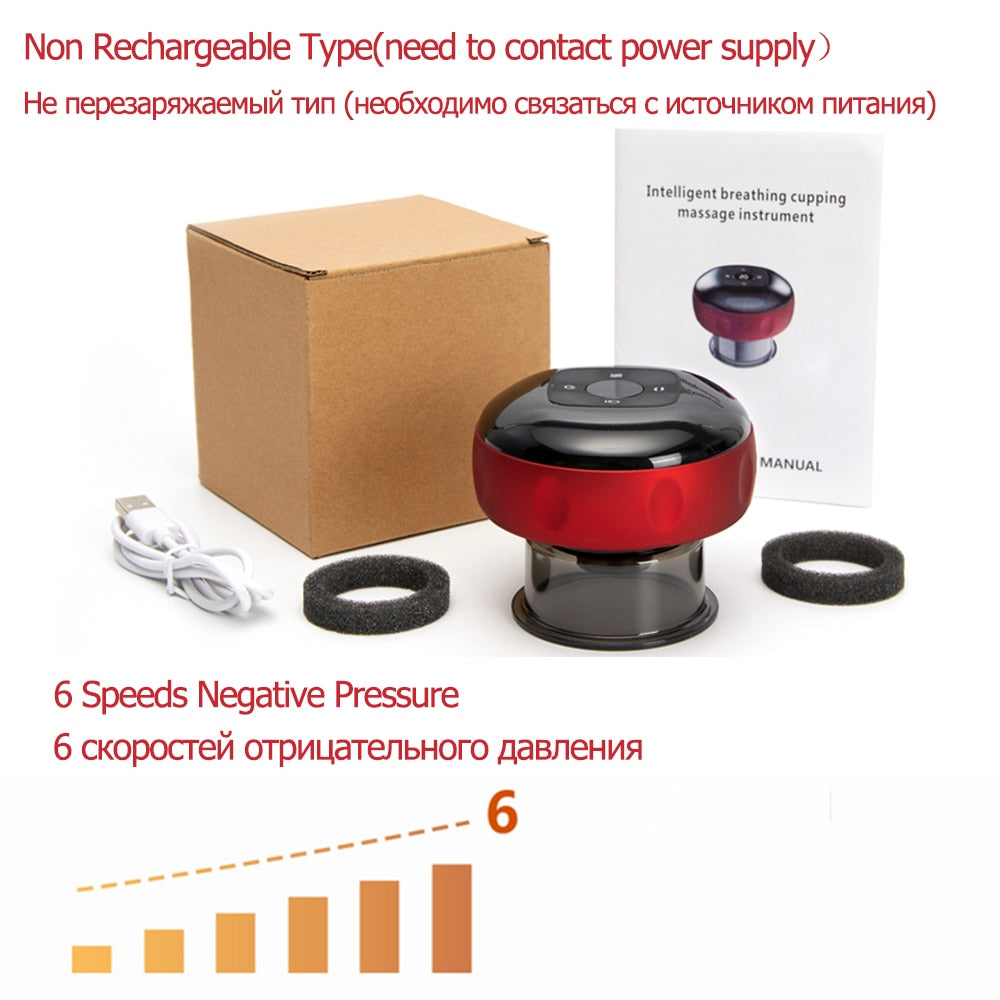 Vacuum & Red Light Heating Multifunctional Electric Cupping Therapy Device