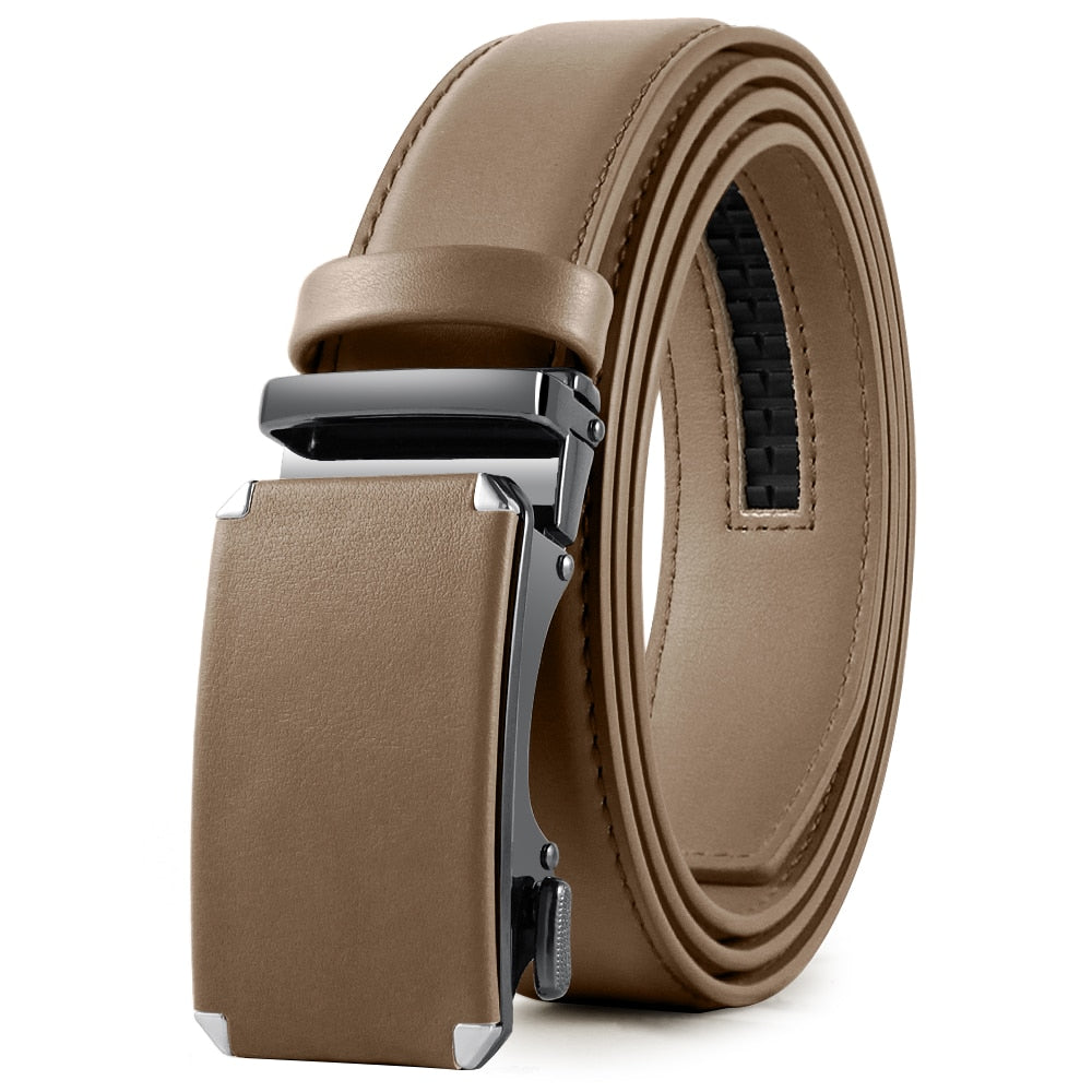 Premium Automatic Genuine Leather Ratchet Mechanism Belt