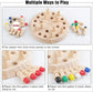 Wooden Memory & Focus Brain Boosting Peg Puzzle Game for Seniors