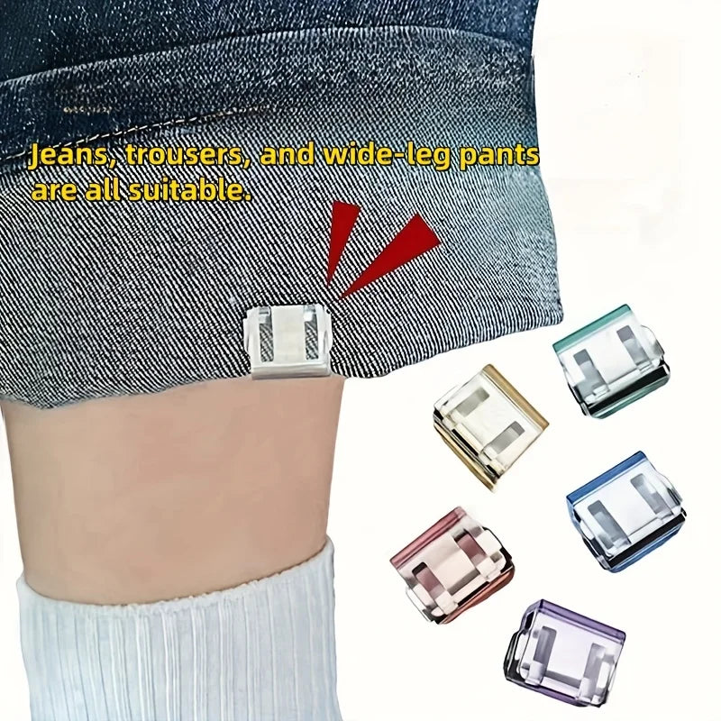 No-Sew Pant Length Reusable Invisible Adjuster Clip Set (20pcs)