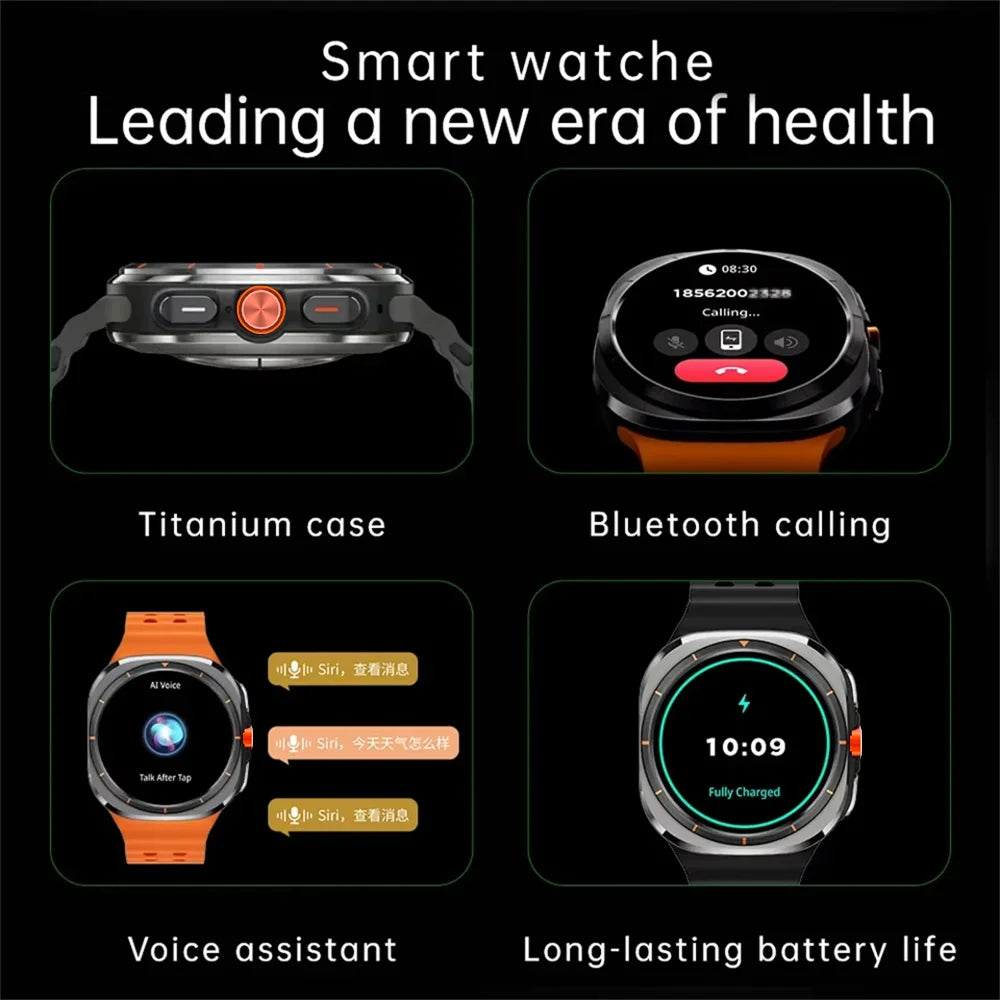 SeniorSafe Large Display Health Monitoring & Emergency SOS Senior Friendly Smartwatch
