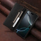 RFID Blocking Magnetic Leather Wallet Flip Case with Stand for iPhone