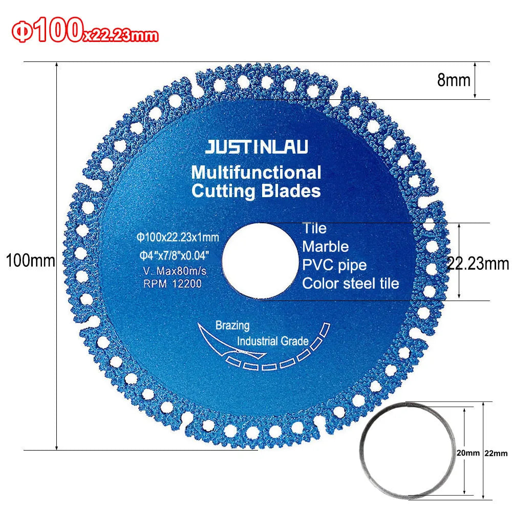 Universal Multi-Surface Dry & Wet Vacuum Brazed Diamond Pro-Cut Blade