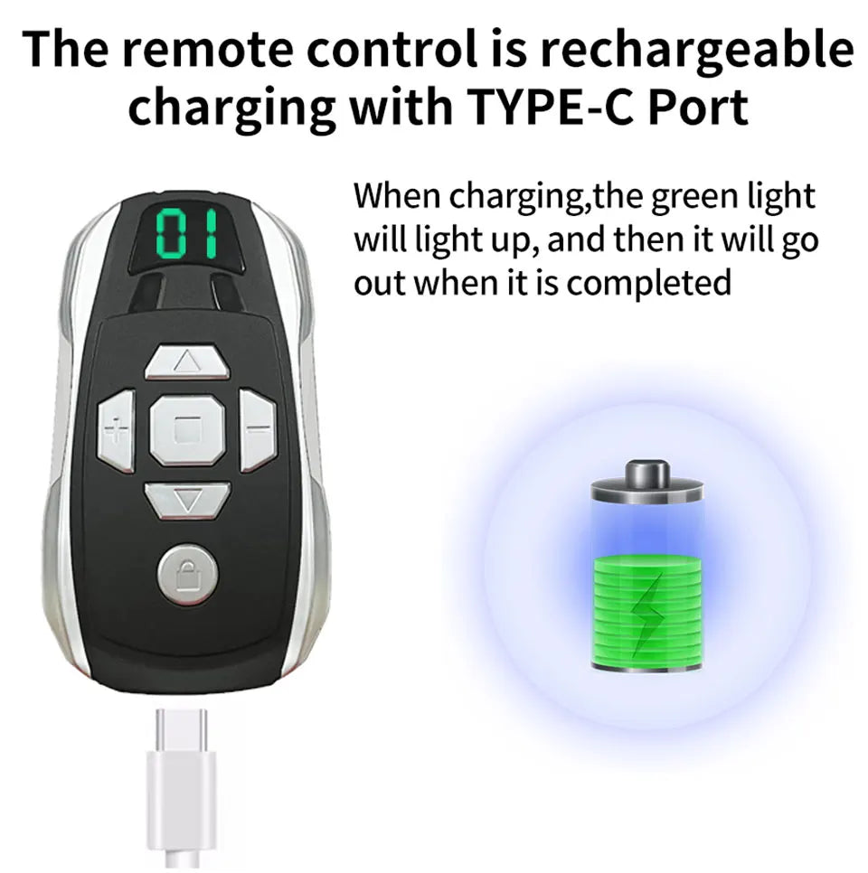 GateMaster 20-Channel Rechargeable 300–915MHz Frequency Smart Remote Duplicator