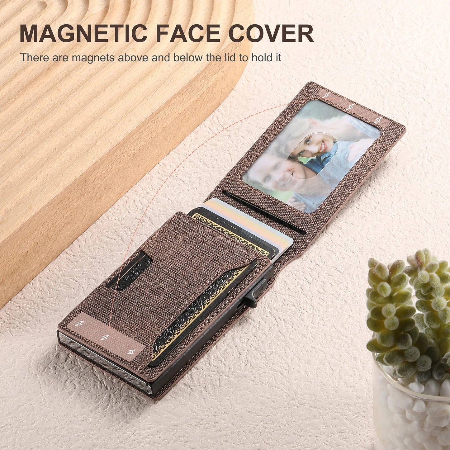 QuickCard – Pop-Up Card Magnetic Closure Durable & Slim Lightweight Wallet