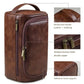 Premium Faux Leather Large Capacity Water-Resistant Travel Toiletry Bag