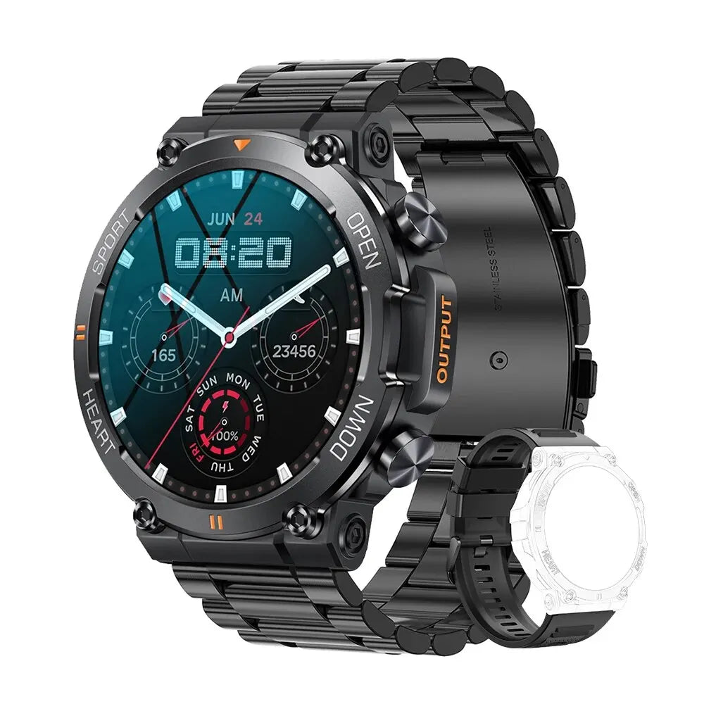 Ultra Durable Construction HD Bluetooth Health Tracker Smartwatch For Android & IOS