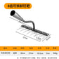 Multi-Tooth Carbon Steel Garden Rake for EZ Soil, Debris & Planting
