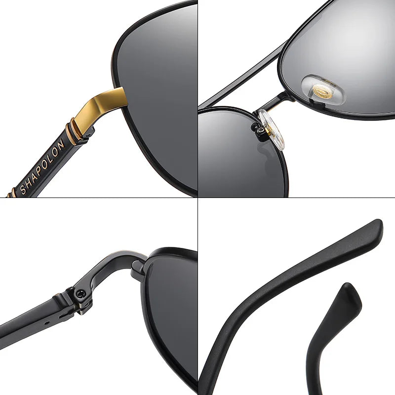 Elite Metal Frame Polarized UV400 Aviator Designer Sunglasses