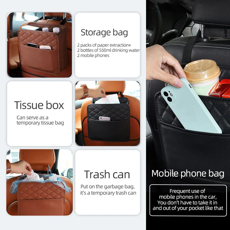 Multifunctional Car Seat Pocket Organizer / Garbage bag