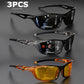 Value 3-Pack Ultra-Light Anti-Glare Shatterproof UV400 Protection Sunglasses