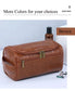 Premium Faux Leather Large Capacity Water-Resistant Travel Toiletry Bag