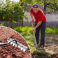 Multi-Tooth Carbon Steel Garden Rake for EZ Soil, Debris & Planting