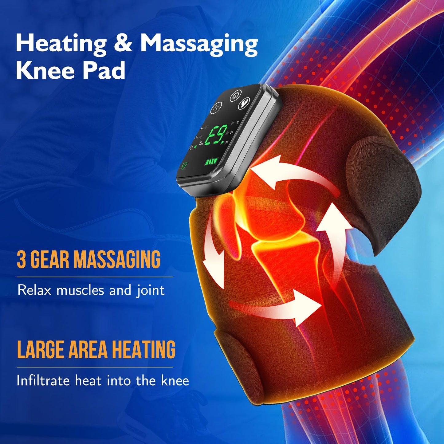 Heating & Vibration Shoulder/Knee/Elbow Physiotherapy MultiMassager