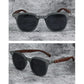 Trendy Retro Wood Grain Unisex Polarized UV Protection Sunglasses