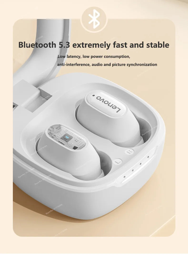 Lenovo XT62 Bluetooth 5.3 Wireless HiFi Noise Reduction TWS Earbuds